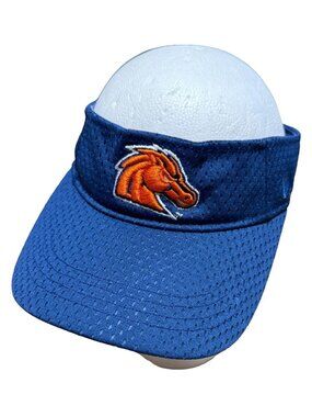 Vtg Boise State Broncos Visor BSU Football NCAA Zephyr the Z Hat Hook & Loop